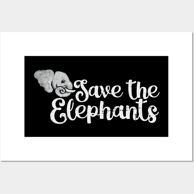 Save the Elephants Wall Art by bubbsnugg